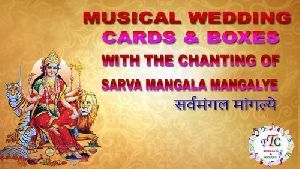 Customized Indian Wedding Cards Boxes Musical Song Module