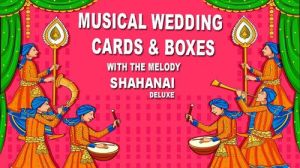 Designer Indian Wedding Cards Sound Modules