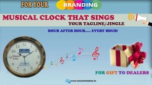 kohinoor rice promotional musical clock