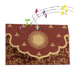 Musical Shahanai Luxury Wedding Marriage Invitation Cards