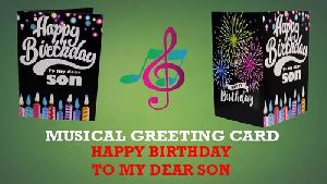 Musical Voice Singing Greeting Card Happy Birthday To You For Husband, Son, Friends, Brother, Father