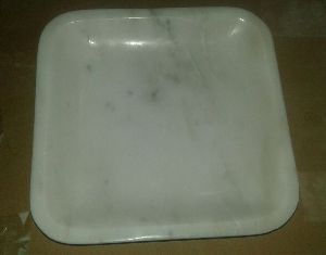 Marble Square Plates