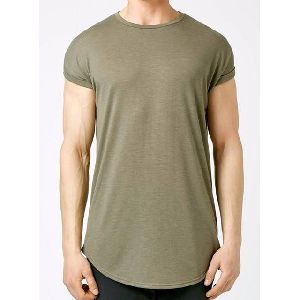 Custom Blank Men Longline T Shirt Longline T-Shirts