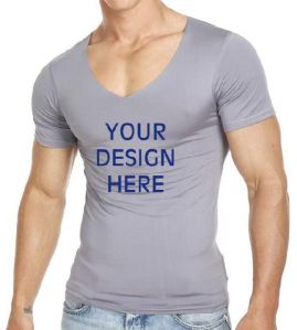 Men V Neck T Shirt