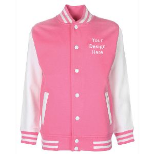 customized letterman embroidery baseball women jacket