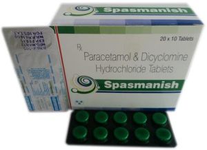 Paracetamol and Dicyclomine HCl Tablet