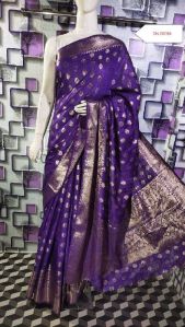 Kora banaresi silk saree