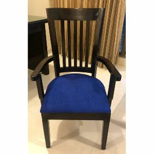 Sheesham Wood Armrest Cushion Chair