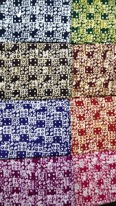 Cotton batik printed fabric