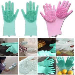 Silicone Cleaning Gloves