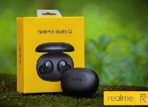 Black Yellow Wireless Realme Buds