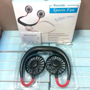 Hand Free Personal Wearable Neckband Fan