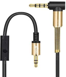 L-shaped 3.5mm Aux Cable With Mic