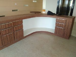 Wooden Reception Table