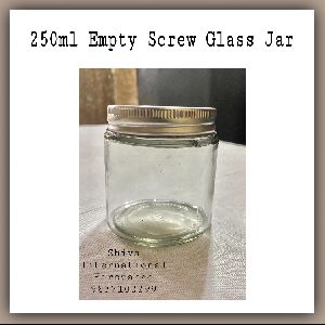 250ml Empty Screw Glass Jar