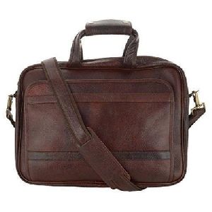 Dark Brown Leather Office Bag