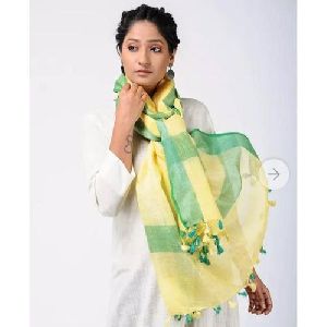 Border Linen Dupatta