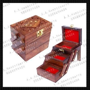 Sheesham Wood Sliding Type Jewellery Box
