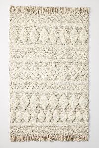 Hand Knotted Woolen Modern High Low Design Carpet