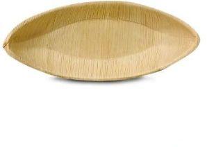 Large Boat Shaped Areca Leaf Bowl