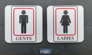 toilet signages