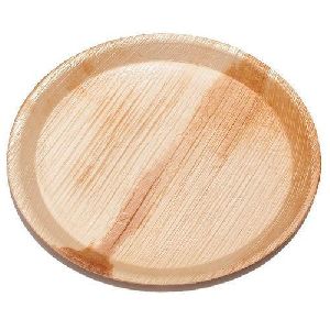 Areca Leaf Plain Round Plate