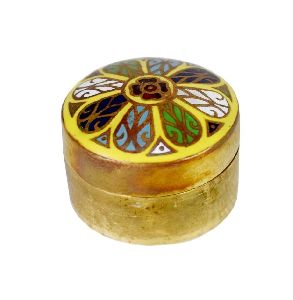 Brass Handmade Round Bread Box
