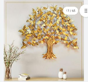 Butterfly Tree Metal Wall Art