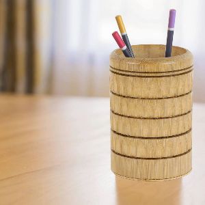 bamboo pen holder