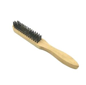 Wooden steel wire brush