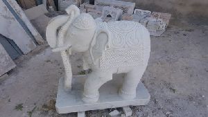 Marble Elephant Statue