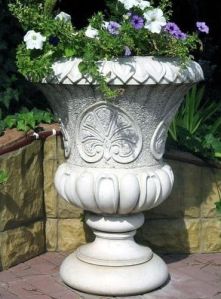 stone flower pot