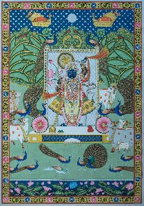 Shrinath ji Sharad Purnima Pichwai Painting
