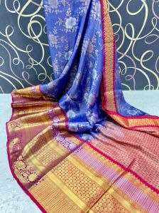 Multicolor Banarasi Silk Saree