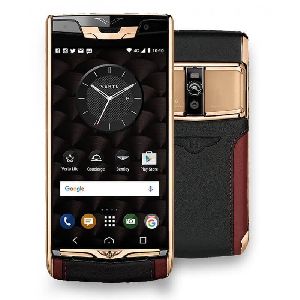 Vertu Signature Touch Mobile Phone Bentley Red Gold