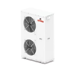 Reversible heat pump, air source for outdoor installation