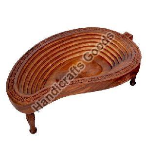 Wooden Mango Shape Folding Basket