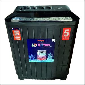 khaitan orfin semi-automatic top load toughened glass 6d, washing machine