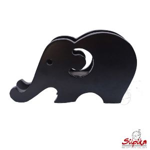 Wooden Elephant pen holder