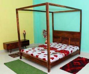 Queen Size Wooden Bed