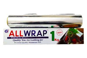 All Wrap 1 KG Aluminium Foil Rolls