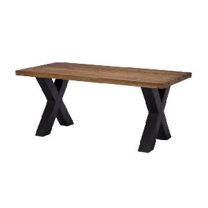 Cross leg dining table