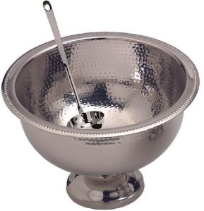 Embossed Steel Punch Bowl