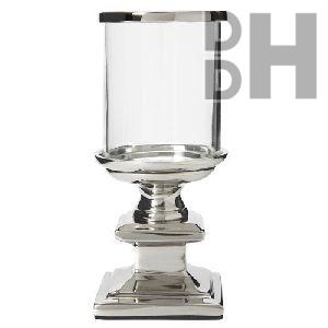 Shiny Glass Aluminium Tea light Holder