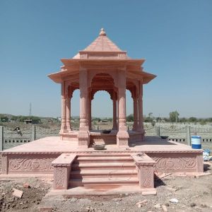 Red stone chhatri