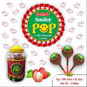 Smile pop flavored lollipop