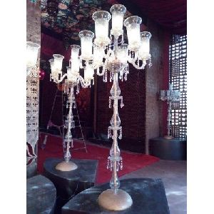 Antique Crystal Table Lamp