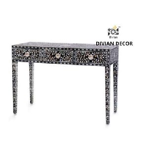Mother of Pearl Inlay Console Table
