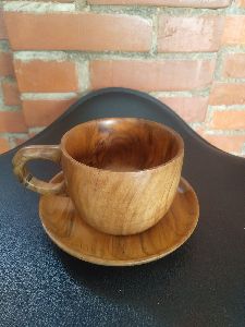 Wooden Tea Cup Plate