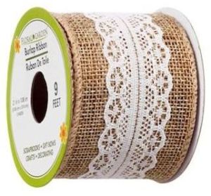 Lacey Burlap Ribbon, 3-yd. Rolls